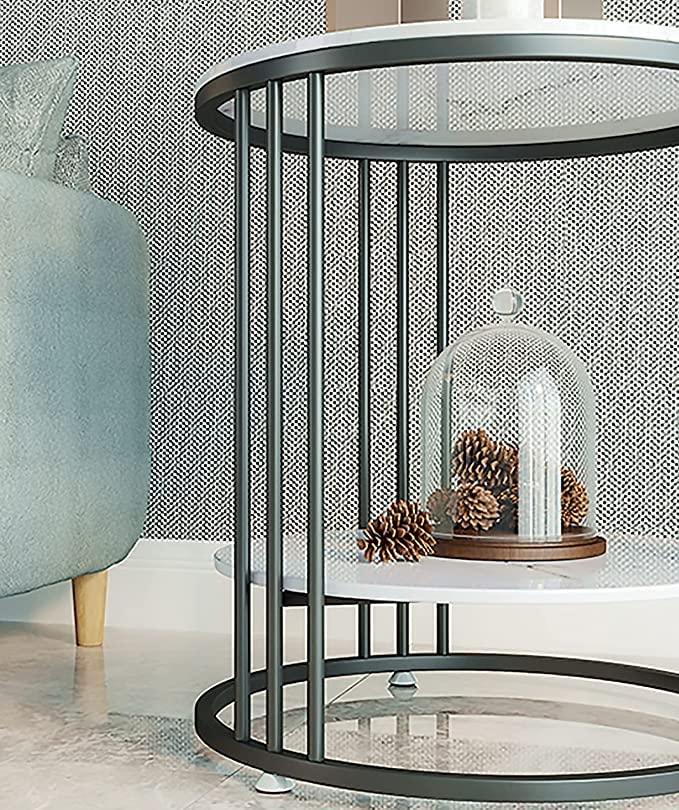 Simple Modern Bedside Cabinet Small Round Table - All India Decor