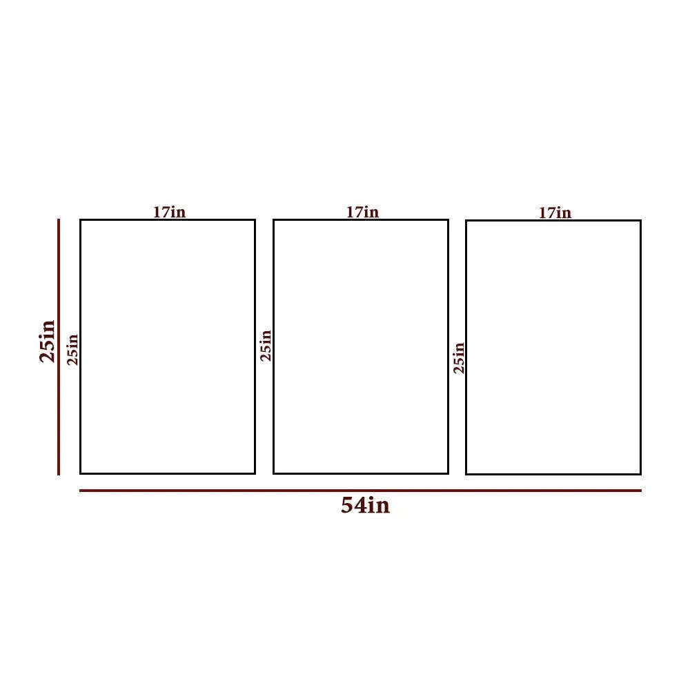 Blue Valley Wall Frame Set of 3 - All India Decor