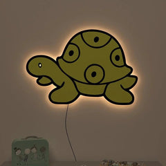 Baby Turtle Backlit Wooden Wall Décor - All India Decor