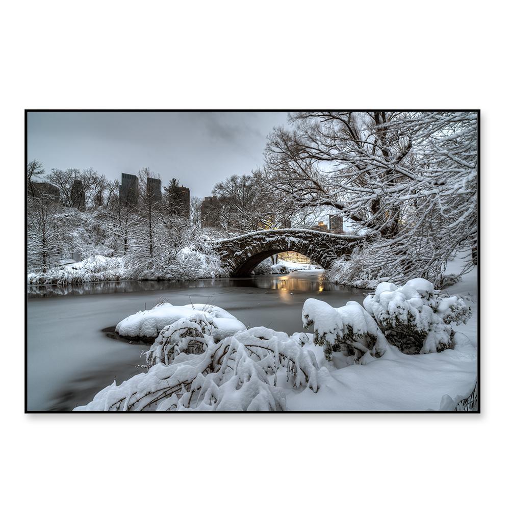 Gapstow Bridge Central Park, New York Framed Wall Art - All India Decor