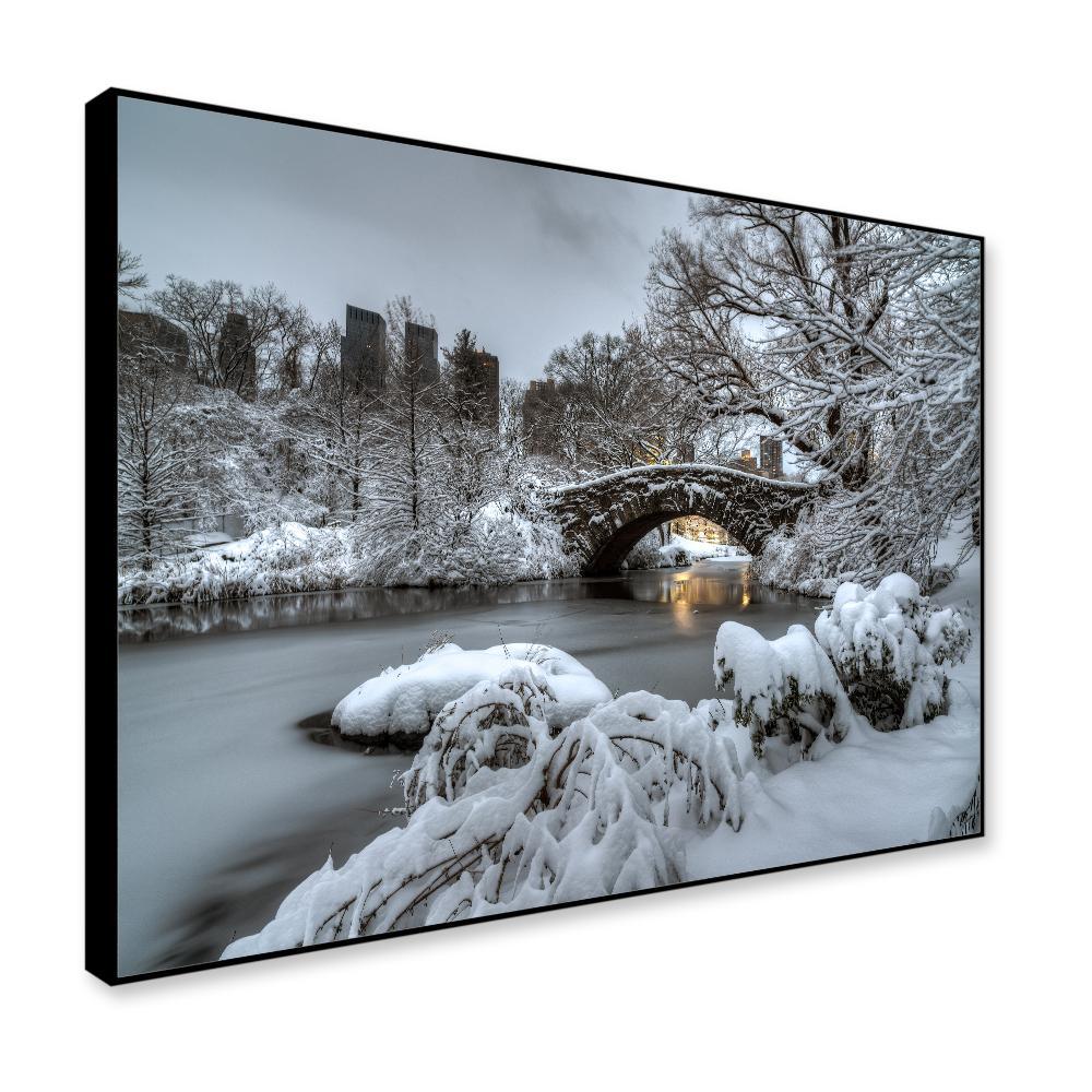 Gapstow Bridge Central Park, New York Framed Wall Art - All India Decor