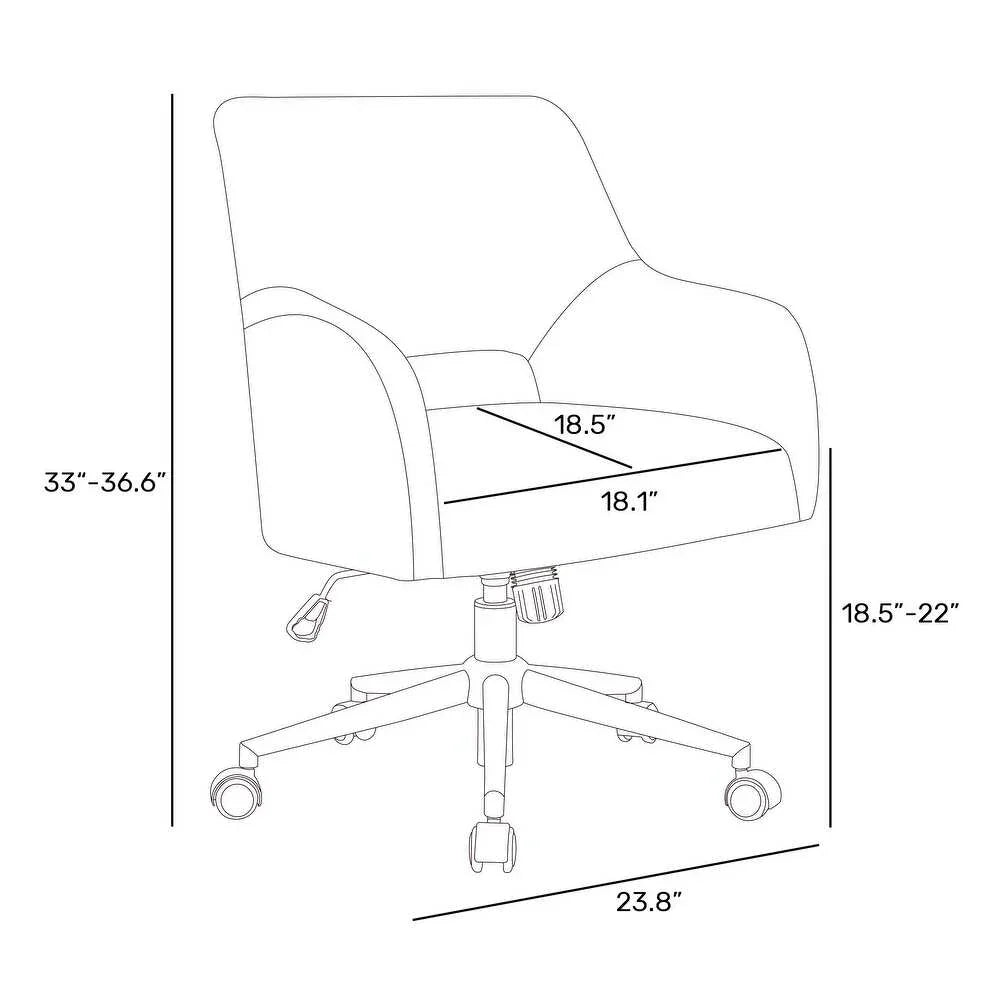 Black Lotsee Task Chair - All India Decor