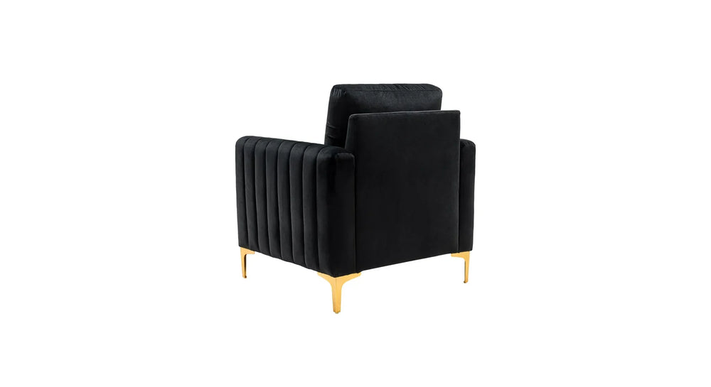 Black Rafeal Lounge Chair - All India Decor