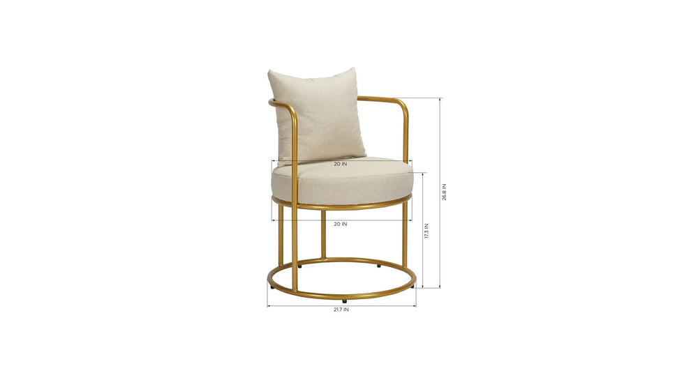 Beige Allex Chair - All India Decor