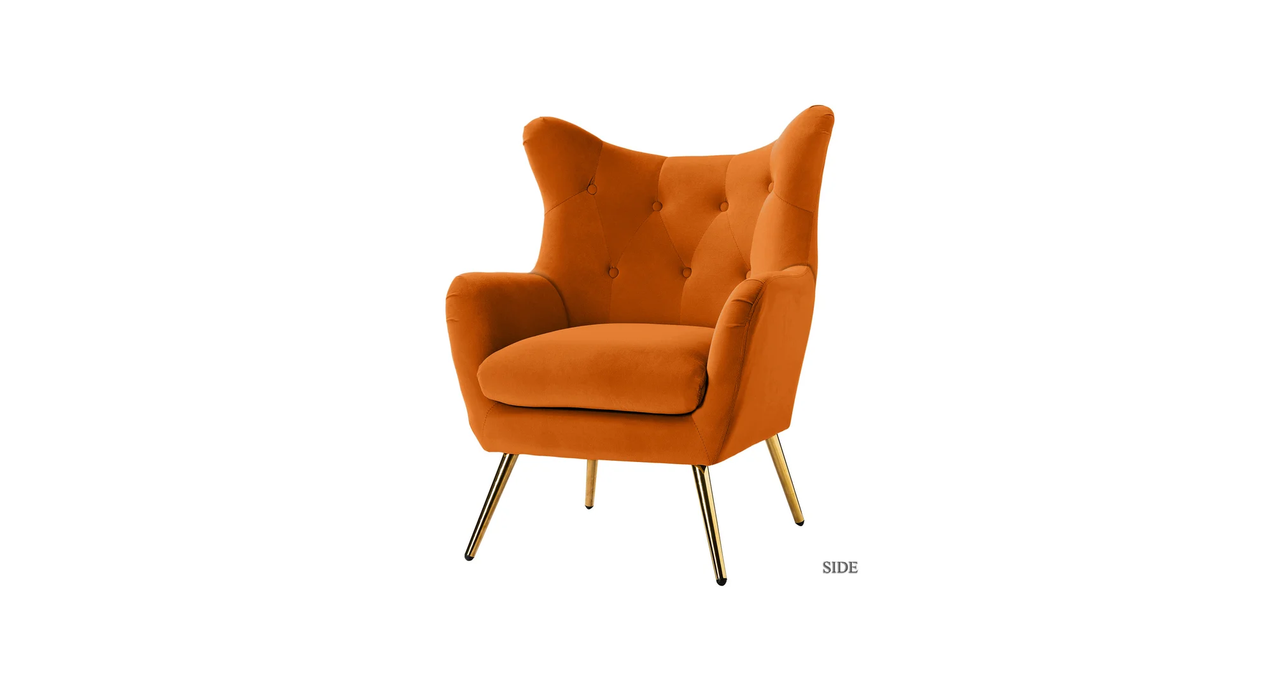 Orange Dawson Accent Chair