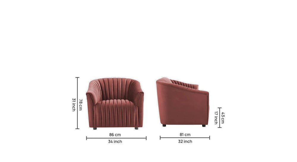Pink Latonia Accent Chair - All India Decor