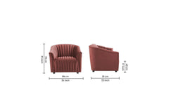 Pink Latonia Accent Chair - All India Decor