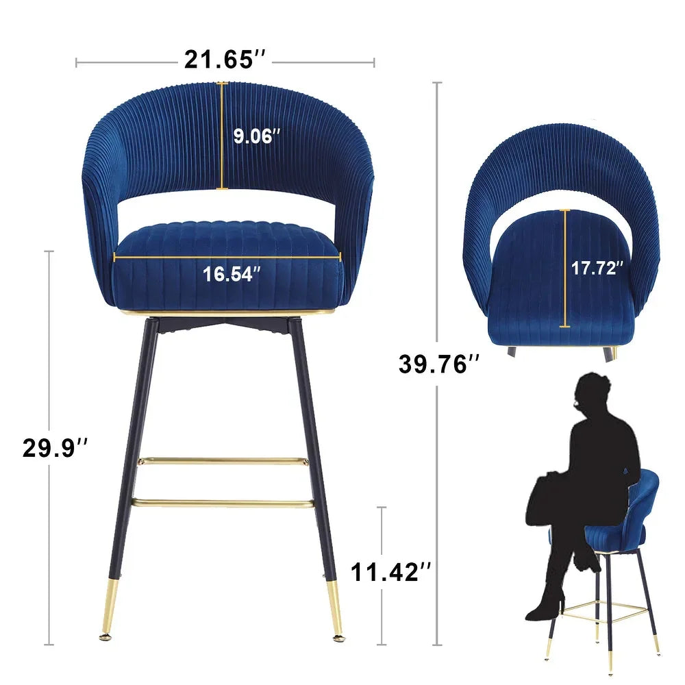 Blue Mixoy Bar Stool - All India Decor