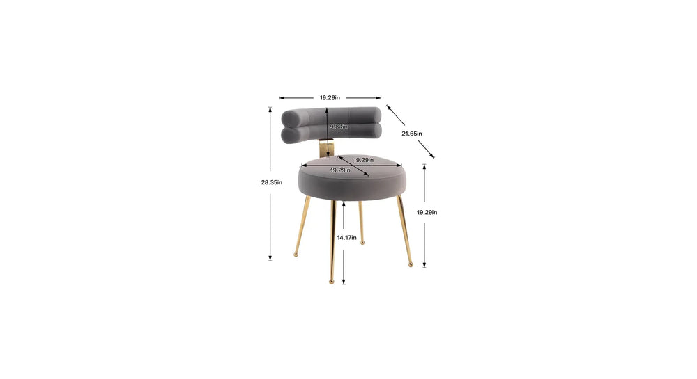 Grey Swizzy Aceent Chair - All India Decor
