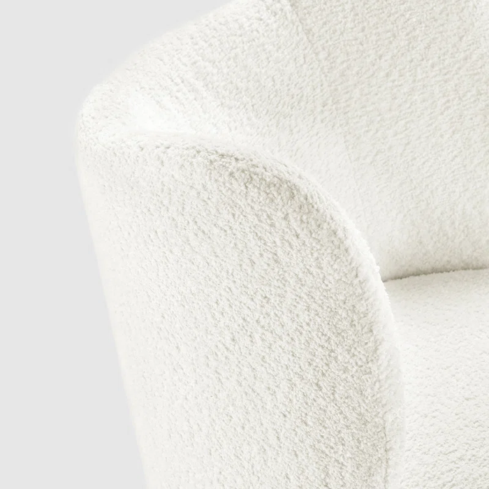 .White Collin Accent Chair