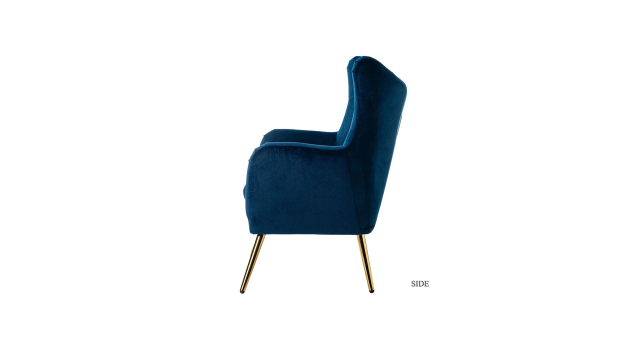 Blue Dawson Accent Chair