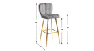 Gray Color Rafael Bar Stool - All India Decor