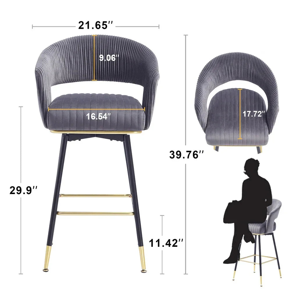 Grey Mixoy Bar Stool - All India Decor