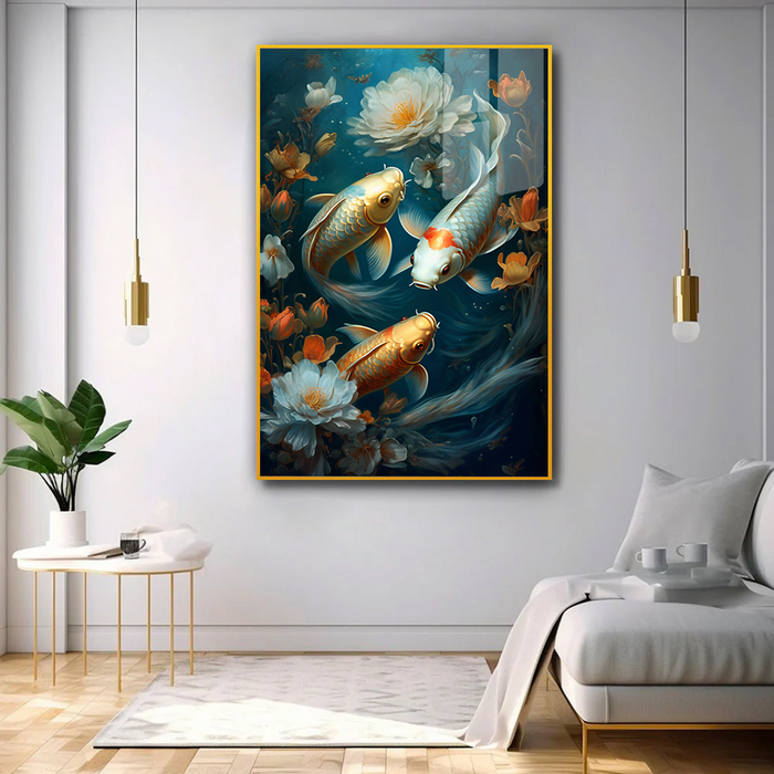 Contemporary Fish Acrylic Wall Paintings & Arts