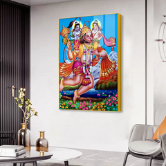 Strength & Devotion Hanuman Ji Acrylic Wall Paintings and Art