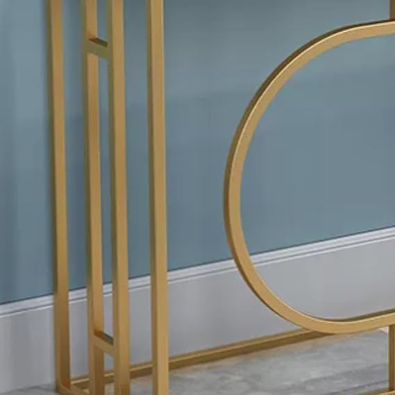 Rectangle Console Table with Gold base