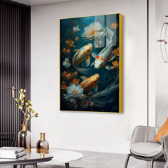 Contemporary Fish Acrylic Wall Paintings & Arts