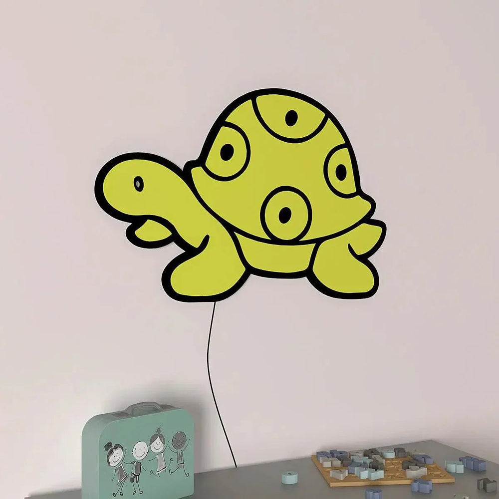 Baby Turtle Backlit Wooden Wall Décor - All India Decor