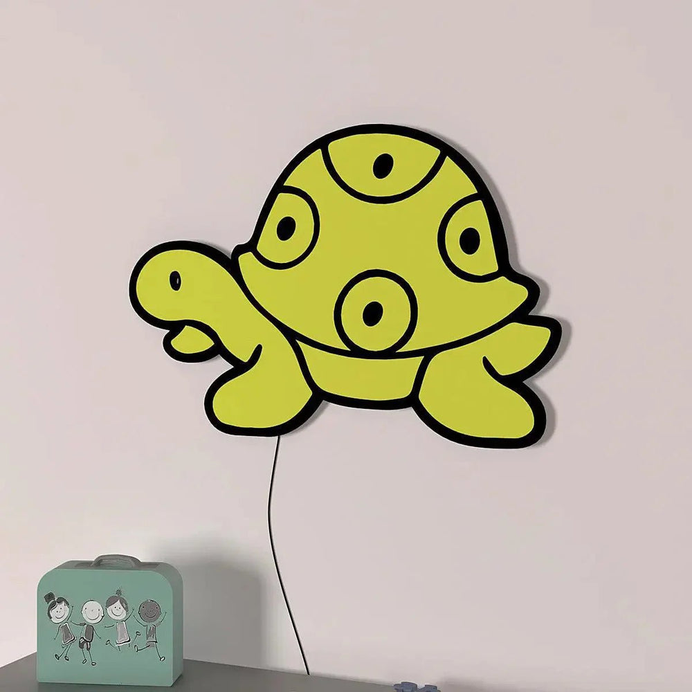 Baby Turtle Backlit Wooden Wall Décor - All India Decor