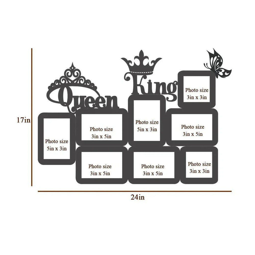 Queen & King Pink Hanging Photo Frame - All India Decor