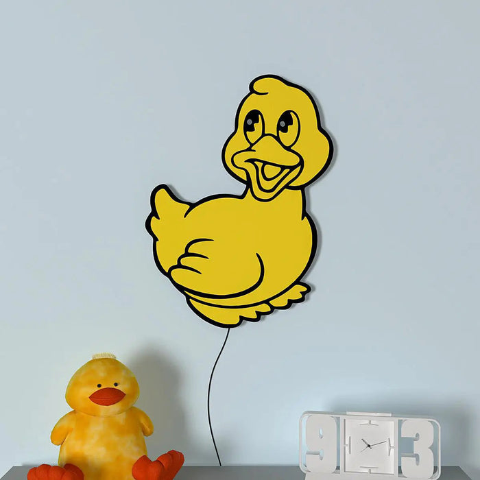 Baby Duckling Backlit Wooden Wall Décor