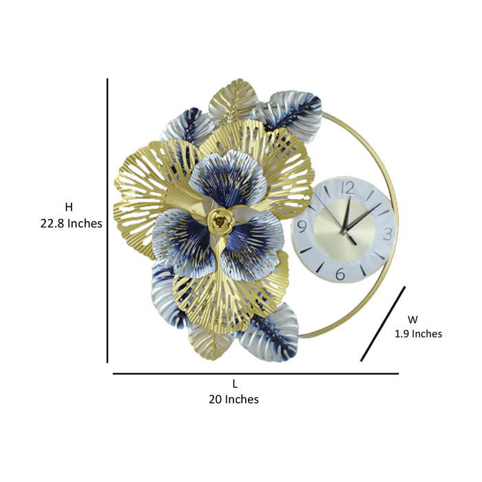 Luxury Floral Wall Clock