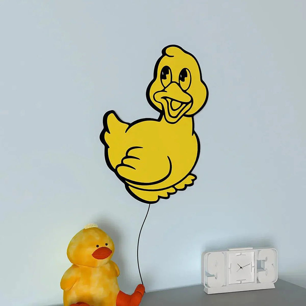 Baby Duckling Backlit Wooden Wall Décor - All India Decor