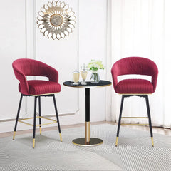 Burgundy Mixoy Bar Stool - All India Decor