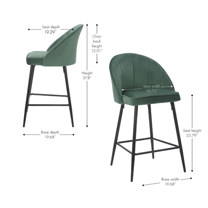 Green Color Hindmen Counter Stool