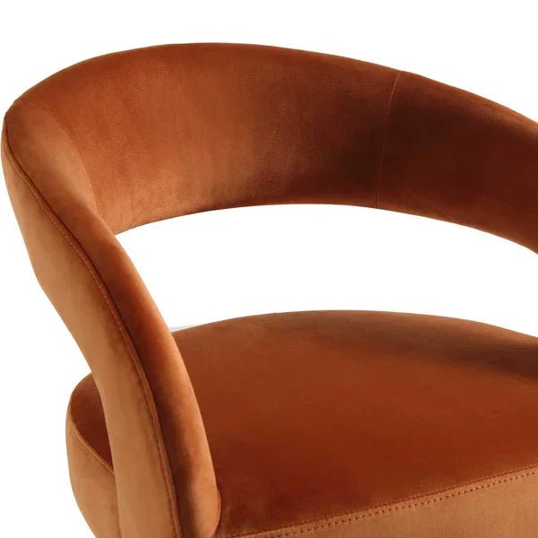Orange Bentlee Accent Chair - All India Decor