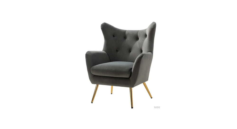 Grey Dawson Accent Chair - All India Decor