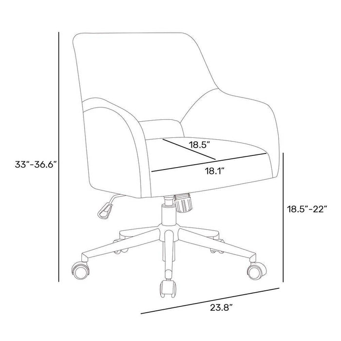 White Lotsee Task Chair