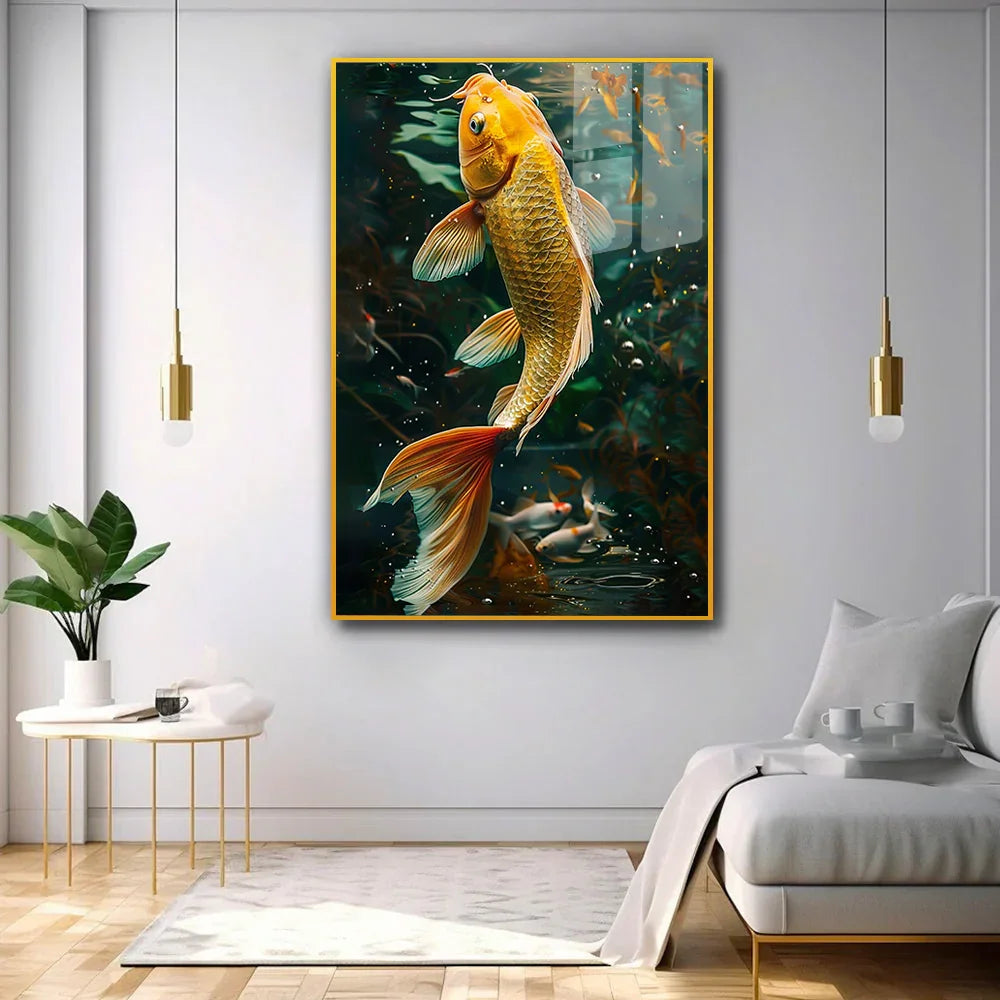 Colorful Fish Canvas Acrylic Wall Paintings & Arts - All India Decor