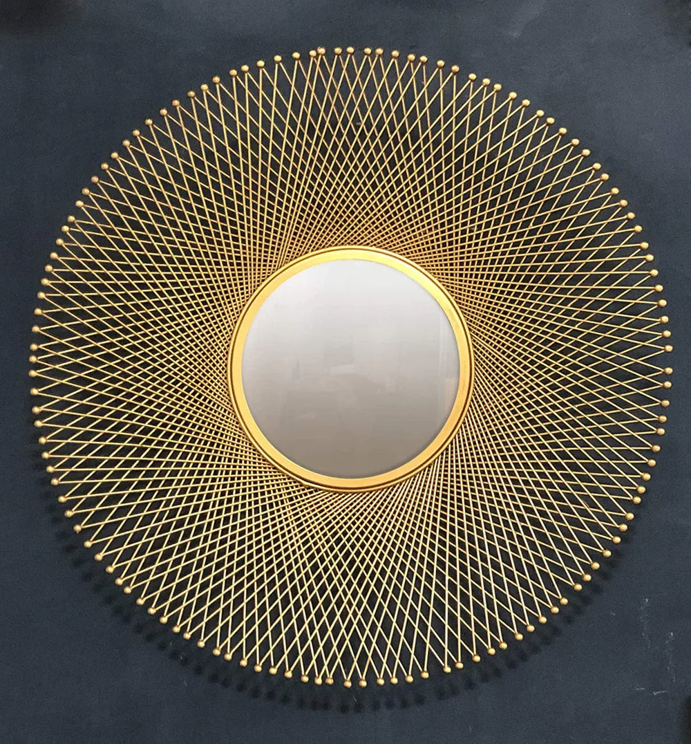Lattice Round Mirror - All India Decor