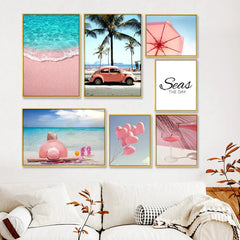Holiday Beach Wall Frame Set of 7 - All India Decor