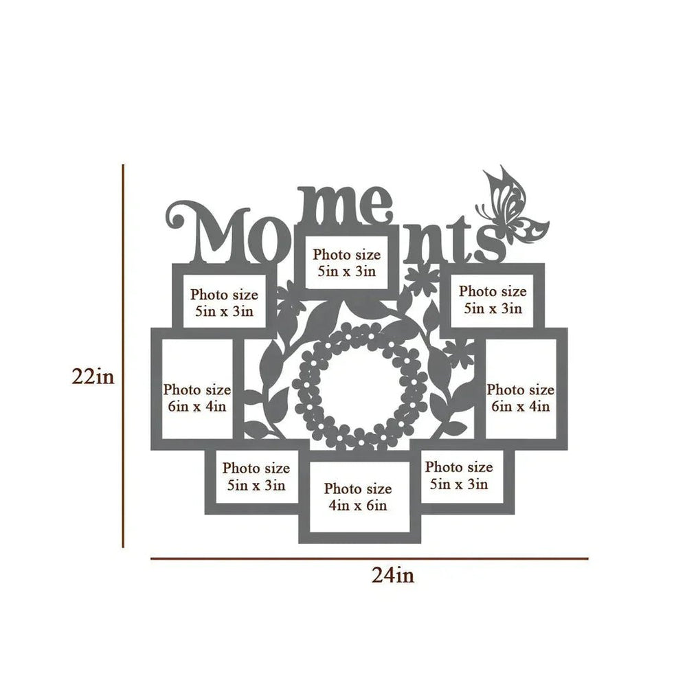 Moments Dark Brown Hanging Photo Frame - All India Decor