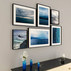 Deep Blue Ocean Wall Frame Set of 6 - All India Decor