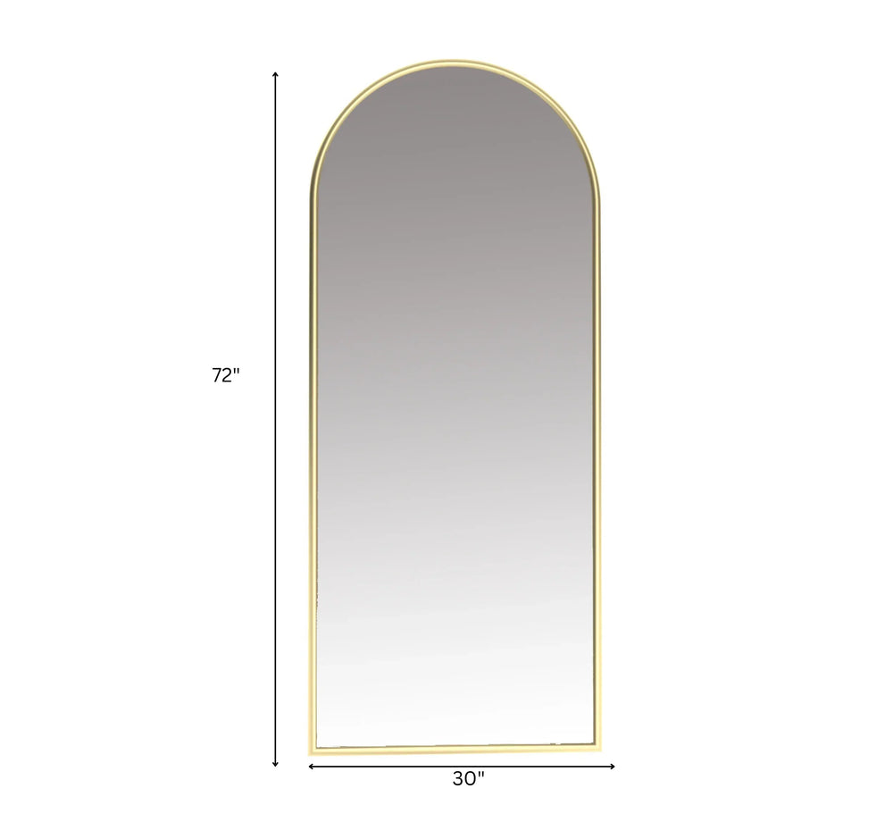 Arched Metal 6FT Mirror (Gold) - All India Decor