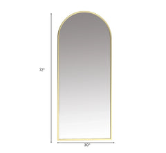 Arched Metal 6FT Mirror (Gold) - All India Decor