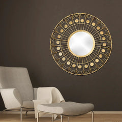 Classic Round Shaped Wall Mirror - All India Decor