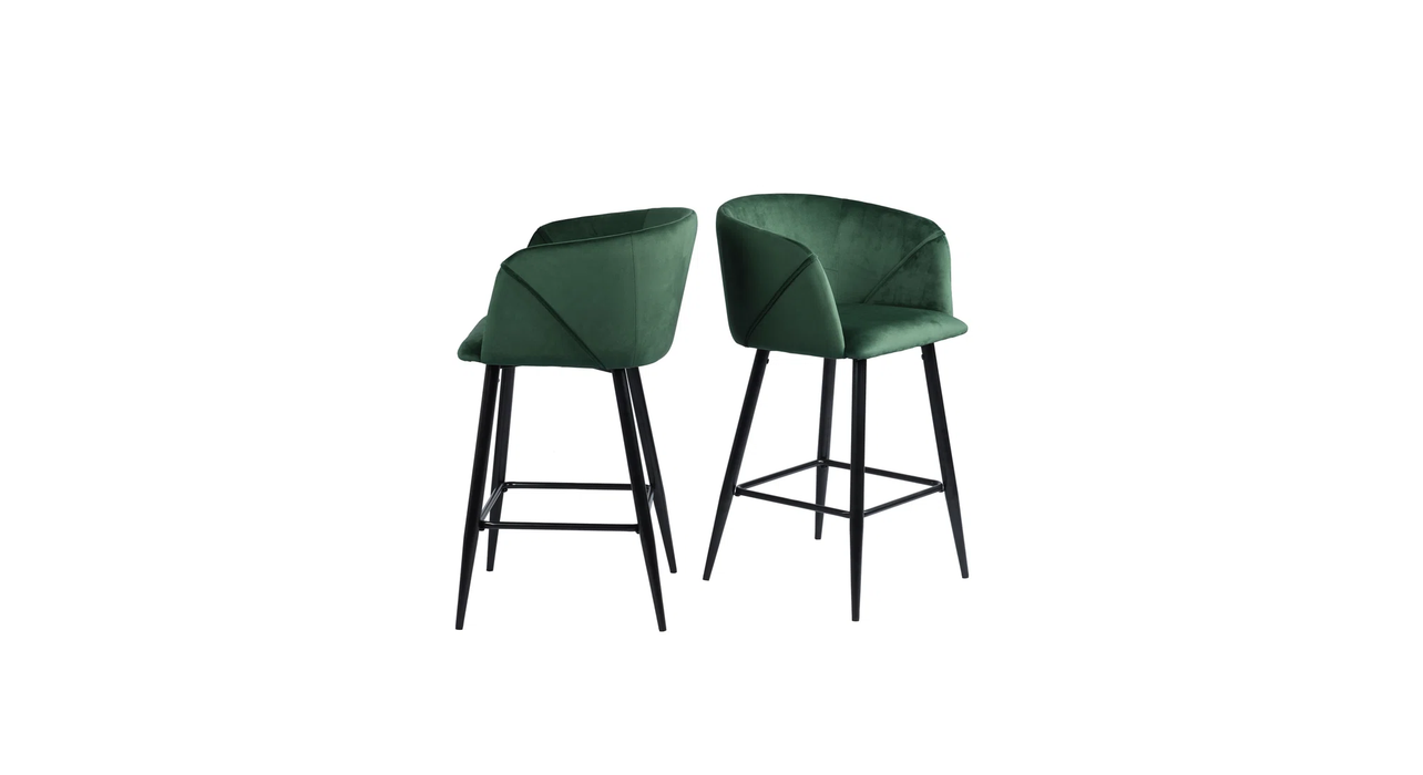 Green Color Clea Counter Stool