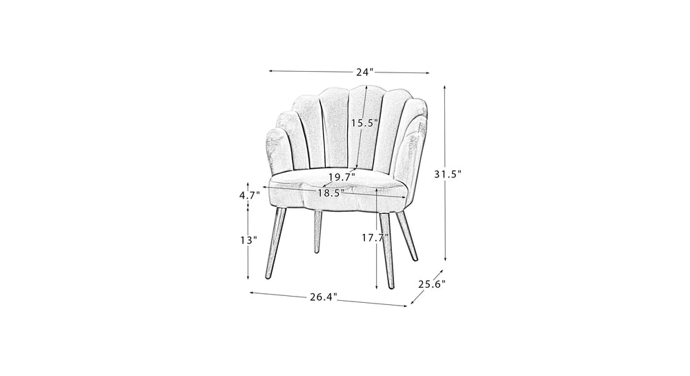 Green Rae Accent Chair - All India Decor
