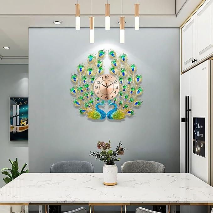 Peacock Wall Watch for Home - All India Decor