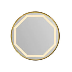 Anizoba Round Metal Wall LED Mirror - All India Decor
