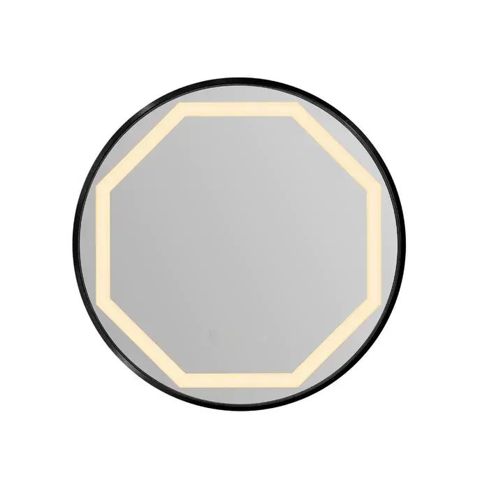 Anizoba Round Metal Wall LED Mirror - All India Decor