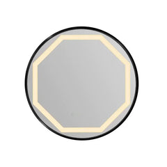 Anizoba Round Metal Wall LED Mirror - All India Decor