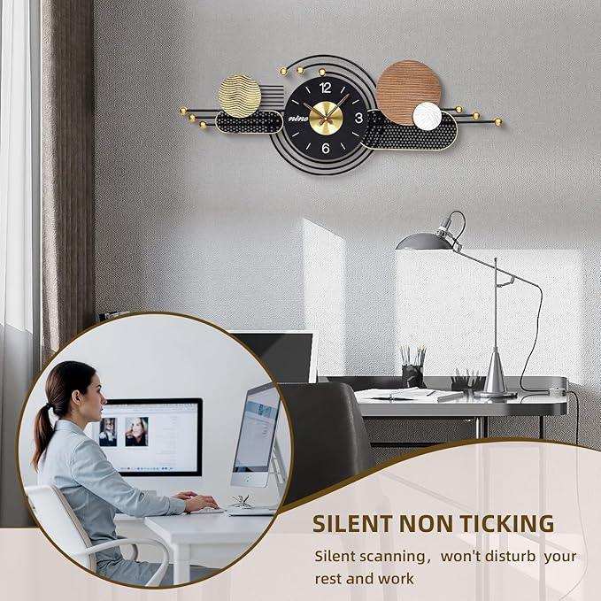 ArtSphere Modern Metal Timepiece - All India Decor