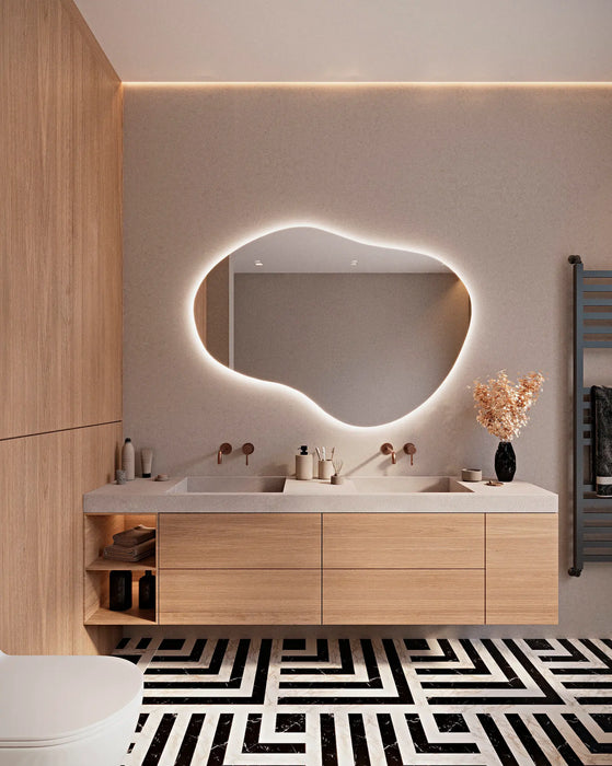 Colton Irregular LED Mirror