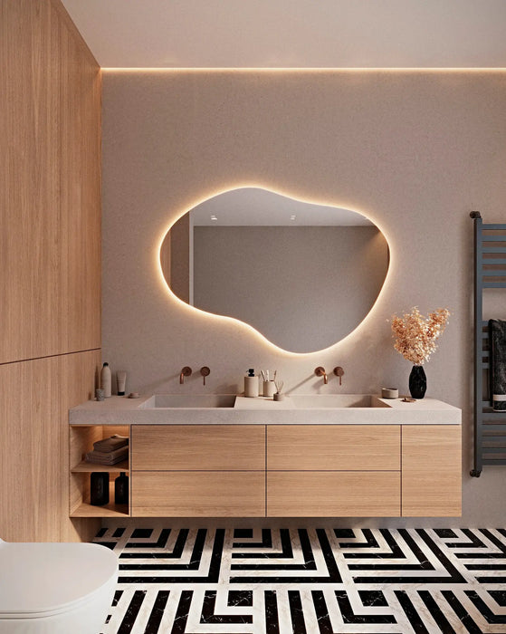 Colton Irregular LED Mirror