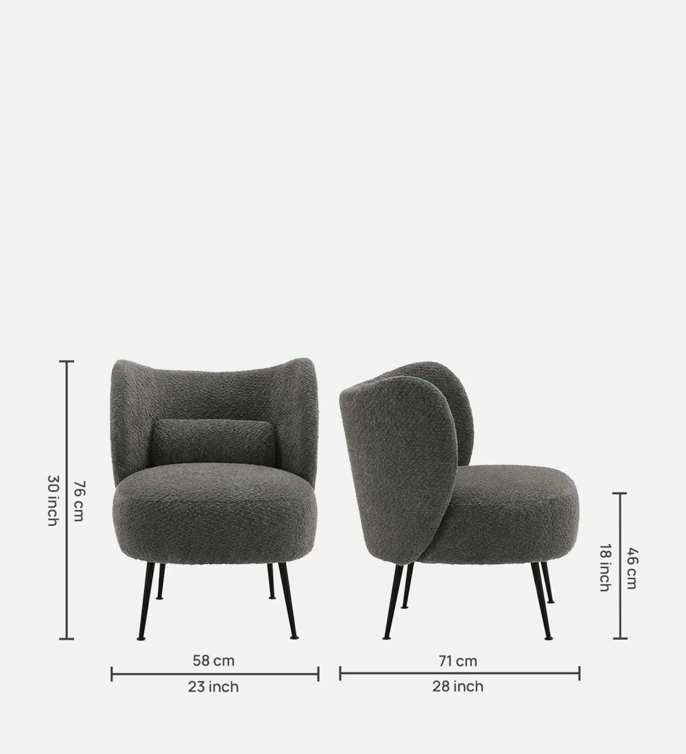 Grey Collin Accent Chair - All India Decor